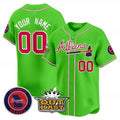 Custom Atlanta Braves Atliens Vapor Premier Limited Jersey ¨CGreen CONTON