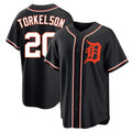 Detroit Tigers #20 Spencer Torkelson Player Black CONTON Fashion Out Home Game Stitched Jerseys