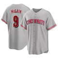 Cincinnati Reds #9 Matt McLain Player Gray CONTON Home Game Stitched Jerseys