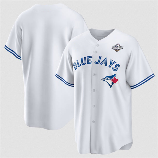 Toronto Blue Jays Blank White CONTON 2025 World Series Home Cool Base Stitched Jersey