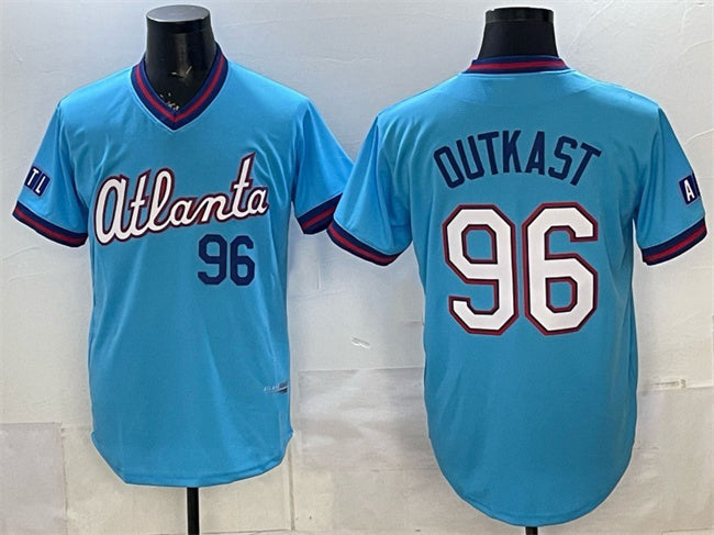 Atlanta Braves #96 OutKast Powder Blue CONTON 2026 City Connect Stadium Stitched Jersey