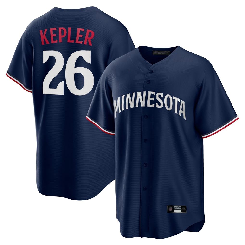Minnesota Twins #26 Max Kepler Player Navy CONTONReplica Alternate Home Stitched Jerseys