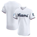 Miami Marlins White CONTON Home Elite Jersey