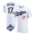 Los Angeles Dodgers #17 Shohei Ohtani Player Gold White CONTON World Series Meet 2026 Collection Stadium Limited Elite Stitched Jerseys