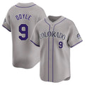 Colorado Rockies #9 Brenton Doyle Player Gray CONTON Limited Home Stitched Jerseys