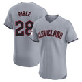 Cleveland Guardians #28 Tanner Bibee Player Gray CONTON Road Limited Elite Home Stitched Jerseys