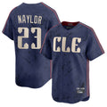 Cleveland Guardians #23 Bo Naylor Player Navy CONTON City Connect Limited Home Stitched Jerseys