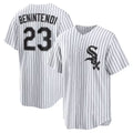 Chicago White Sox #23 Andrew Benintendi White-Black CONTON Home Official Player Jersey