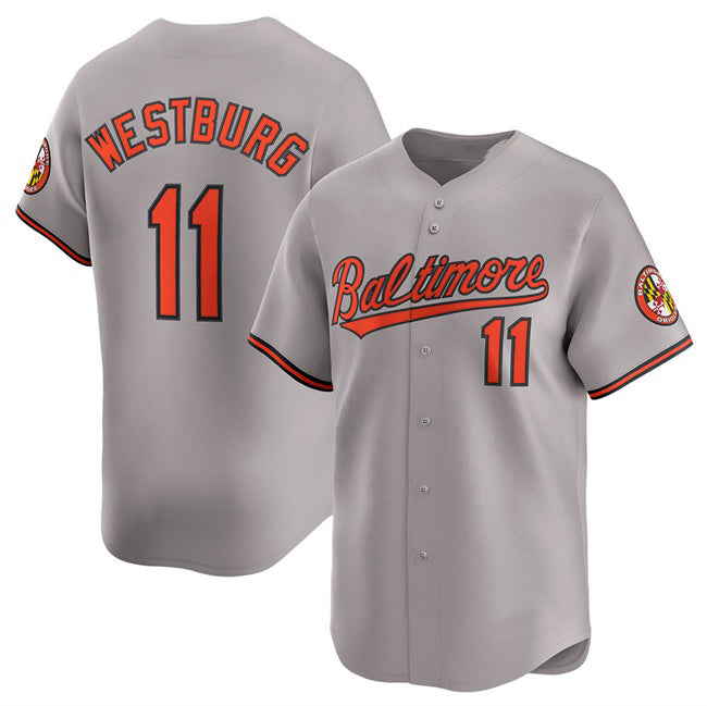 Baltimore Orioles #11 Jordan Westburg Gray CONTON 2025 Limited Cool Base Stitched Jersey