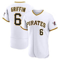 Pittsburgh Pirates #6 Konnor Griffin White CONTON Home Authentic Jersey