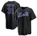 New York Mets #31 Mike Piazza Black CONTON 2022 Cool Base Stitched Jersey