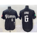 Texas Rangers #6 Josh Jung Black CONTON Mexico 2025 Vapor Premier Limited Stitched Jersey