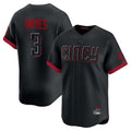 Cincinnati Reds #3 Ke'Bryan Hayes Player Black CONTON City Connect Home Limited Stitched Jerseys