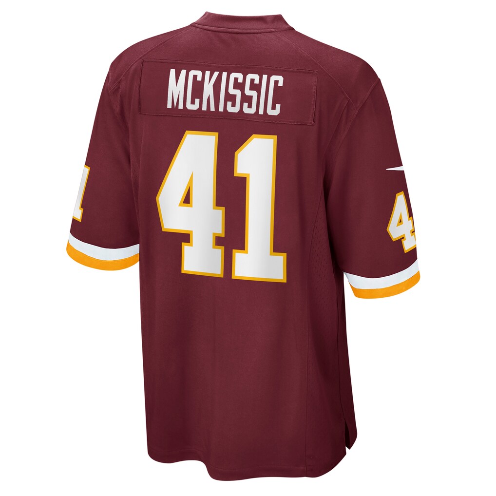 W.Football Team #41 J.D. McKissic Burgundy CONTON Game Player Jersey