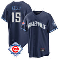 Chicago Cubs #15 Carson Kelly Player Navy CONTON 150th Anniversary City Connect Home Game Stitched Jerseys