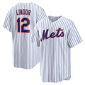 New York Mets #12 Francisco Lindor White CONTON Home Replica Player Jersey
