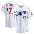 Los Angeles Dodgers #17 Shohei Ohtani 2026 All-Star Edition Stars & Stripes White CONTON Stadium Jersey