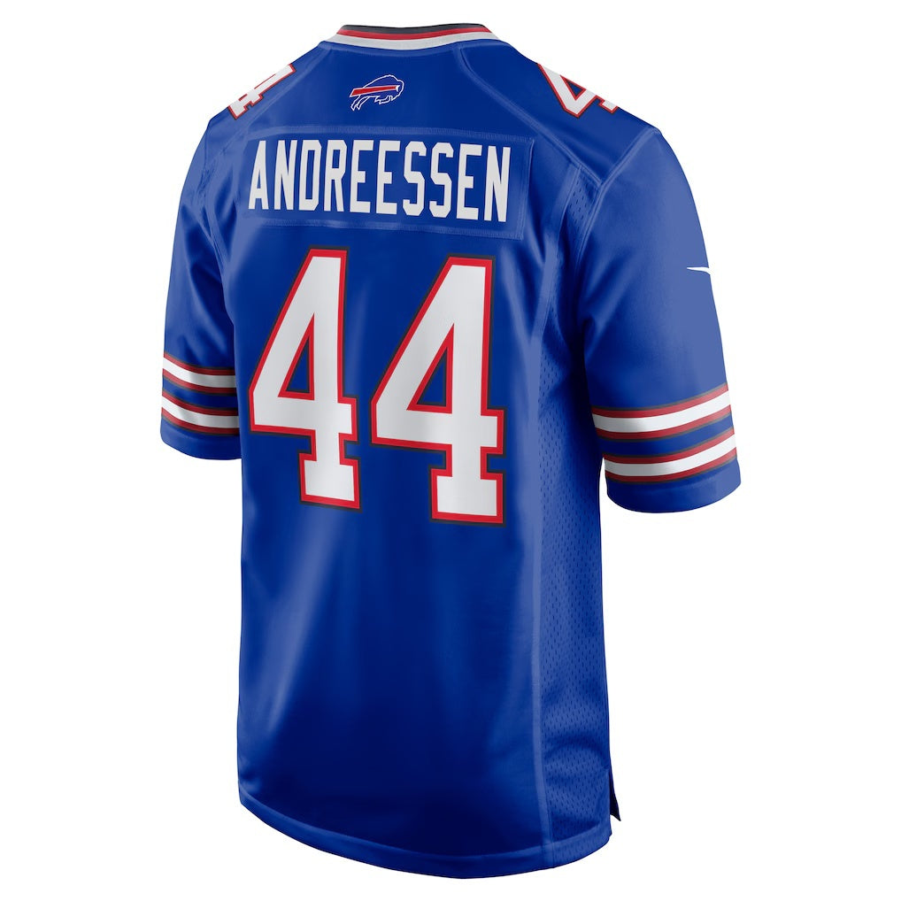 B.Bills #44 Joe Andreessen Royal CONTON Game Jersey