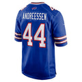 B.Bills #44 Joe Andreessen Royal CONTON Game Jersey