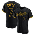 Los Angeles Dodgers #7 Blake Snell Player Black CONTON Snake Skin City Limited Elite Home Stitched Jerseys
