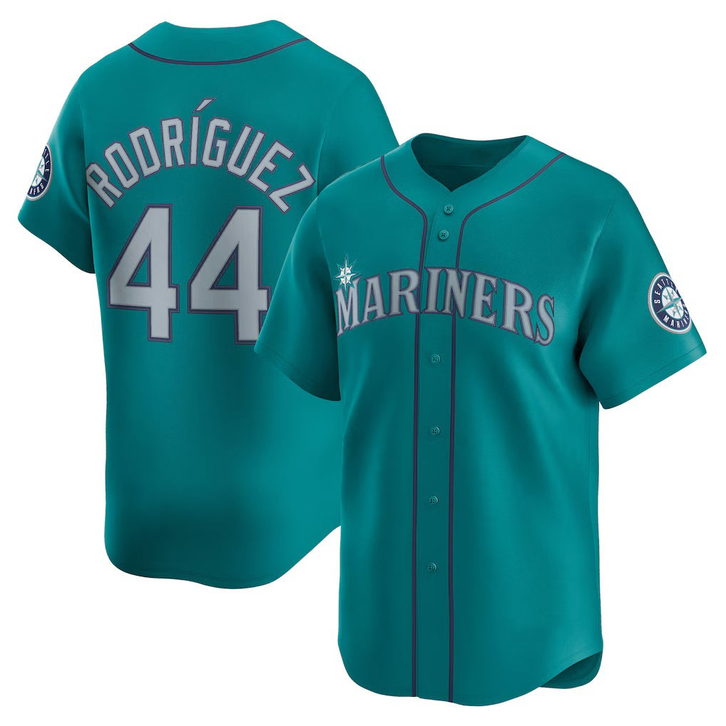 Seattle Mariners #44 Julio Rodr¨ªguez Teal CONTON Alternate Limited Player Jersey