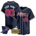 Custom Atlanta Braves Atliens Vapor Premier Limited Jersey V2 ¨C Navy CONTON