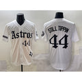 Houston Astros #44 Still Tippin White CONTON Gothic 'Houston Born Barrio Raised' Limited Stitched Jersey