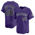 Custom Colorado Rockies Purple CONTON Alternate Limited Jersey
