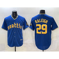 Seattle Mariners #29 Cal Raleigh Royal CONTON City Connect Cool Base Stitched Jersey