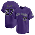 Colorado Rockies #27 Jordan Beck Player Purple CONTON Limited Home Stitched Jerseys
