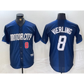 Detroit Tigers #8 Matt Vierling Number Navy CONTON 2024 City Connect Cool Base Limited Stitched Jersey