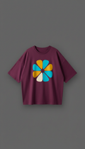 Subway Plum oversized tee