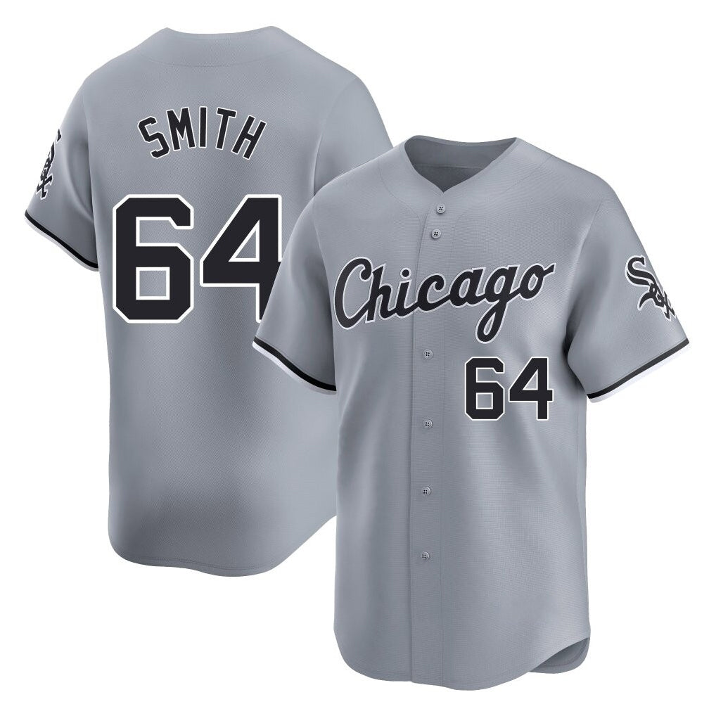 Chicago White Sox #64 Shane Smith Player Gray CONTON Road Limited Home Stitched Jerseys