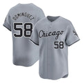 Chicago White Sox #58 Seranthony Dominguez Player Gray CONTON Road Limited Home Stitched Jerseys