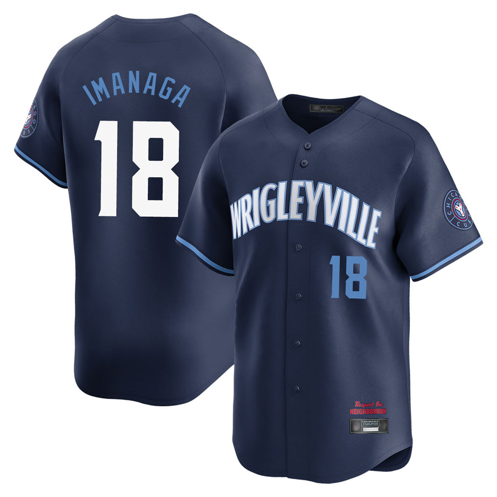 Chicago Cubs #18 Shota Imanaga Player Navy CONTON City Connect Limited Home Stitched Jerseys