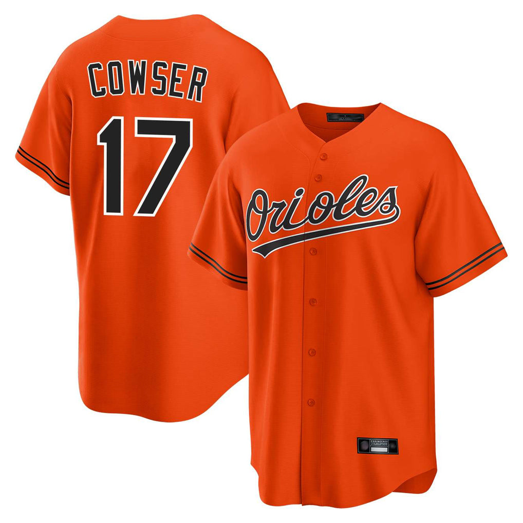 Baltimore Orioles #17 Colton Cowser Player Orange CONTON Home Game Stitched Jerseys