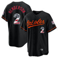 Baltimore Orioles #2 Gunnar Henderson Player Black CONTON USA 250 Fourth of July Home Game Stitched Jerseys