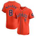 Houston Astros #8 Christian Walker Player Orange CONTON Home Limited Elite Stitched Jerseys