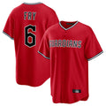 Cleveland Guardians #6 David Fry Player Red CONTON Home Game Stitched Jerseys