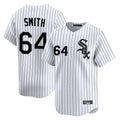 Chicago White Sox #64 Shane Smith Player White CONTON Stripe Limited Home Stitched Jerseys