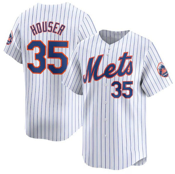 New York Mets #35 Adrian Houser White CONTON 2024 Home Limited Stitched Jersey