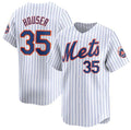 New York Mets #35 Adrian Houser White CONTON 2024 Home Limited Stitched Jersey