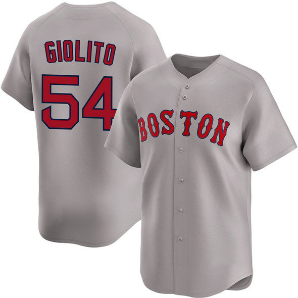 Boston Red Sox #54 Lucas Giolito Gray CONTON 2024 Away Limited Stitched Jersey