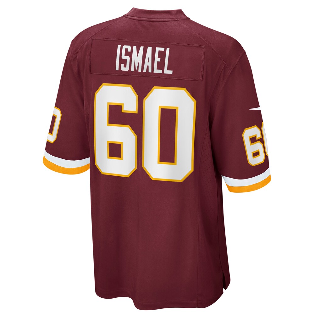 W.Football Team #60 Keith Ismael Burgundy CONTON Game Player Jersey