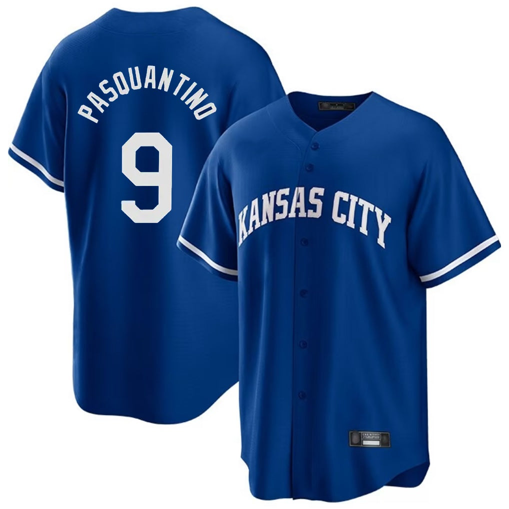 Kansas City Royals #9 Vinnie Pasquantino Player Royal CONTON Game Home Stitched Jerseys