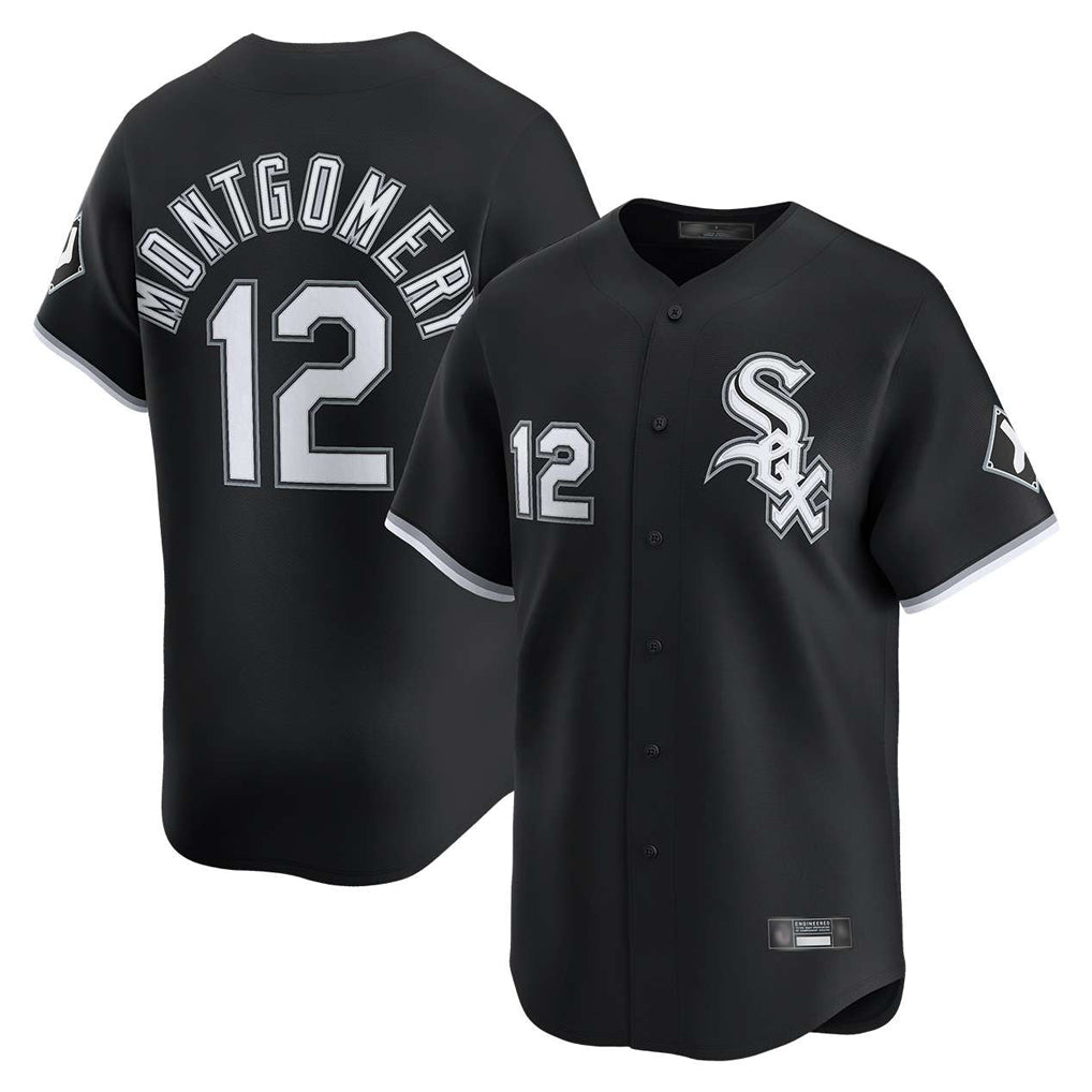 Chicago White Sox #12 Colson Montgomery Player Black CONTON Limited Home Stitched Jerseys