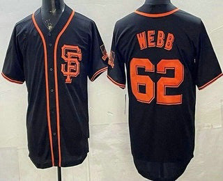 San Francisco Giants #62 Logan Webb Black CONTON Limited Jersey