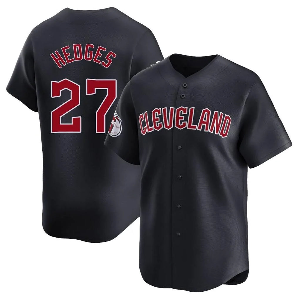 Cleveland Guardians #27 Austin Hedges Player Navy CONTON Limited Home Game Stitched Jerseys