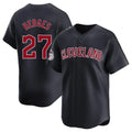 Cleveland Guardians #27 Austin Hedges Player Navy CONTON Limited Home Game Stitched Jerseys