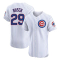 Chicago Cubs #29 Michael Busch Player White CONTON Limited Elite Home Game Stitched Jerseys